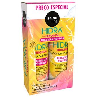 Kit salon line hidra original shampoo 300ml + condicionador 300ml