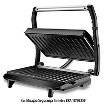 Preçolândia Grill elétrico master press prata / preto - mondial oferta