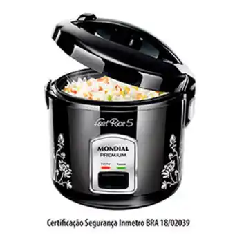 Preçolândia Panela de arroz elétrica mondial fast rice 5 preta oferta