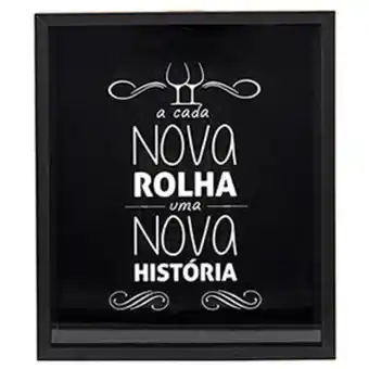 Quadro porta rolhas histórias 32x27cm - sottile