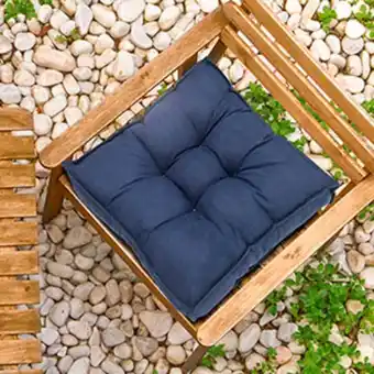 Futon suede azul marinho 45x45cm - shelter