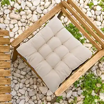Futon gorgurão bege 40x40cm - shelter