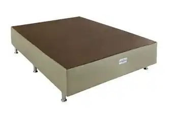 Zema Base para cama box petrus ortobom bege 138x188x30 - casal oferta