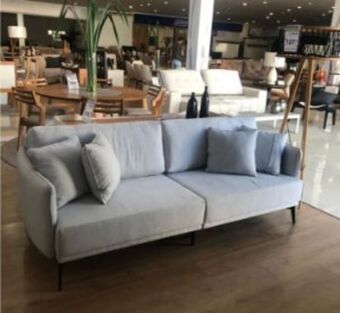 Lojas Guido Sofa 3l - 2,20 mt de largura - linho cinza oferta