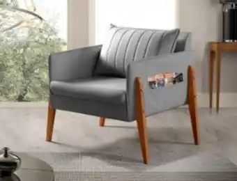 Lojas Guido Poltrona milão - linho cinza oferta