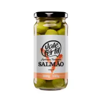 Azeitona verde vale fértil salmão vidro 130g