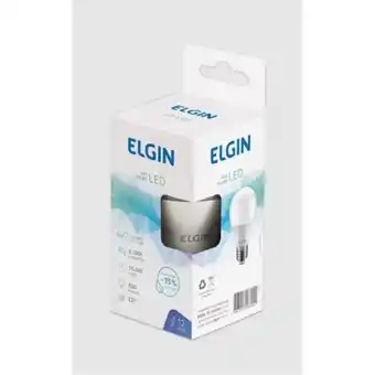 Lâmpada bulbo led bivolt a60 9w 6500k elgin 220v