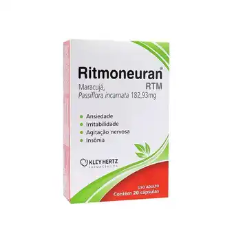 Ritmoneuran 182,93mg com 20 cápsulas