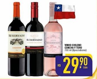 Vinhos chileno concha y toro
