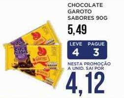 Apoio Mineiro Chocolate Garoto Sabores oferta