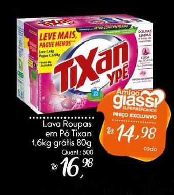 Giassi Supermercados Lava Roupas Em Pó Tixan oferta