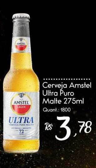 Giassi Supermercados Cerveja Amstel Ultra Puro Malte oferta