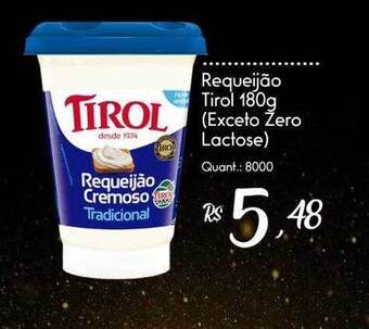Giassi Supermercados Requeijão Tirol Exceto Zero Lactose oferta