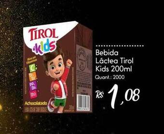Giassi Supermercados Bebida Láctea Tirol Kids oferta