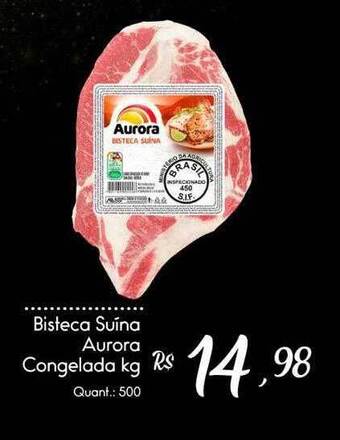 Giassi Supermercados Bisteca Suína Aurora Congelada oferta
