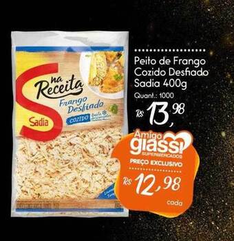 Giassi Supermercados Peito De Frango Cozido Desfiado Sadia oferta