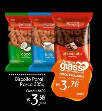 Giassi Supermercados Biscoito Parati Rosca oferta
