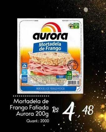 Giassi Supermercados Mortadela De Frango Fatiada Aurora oferta