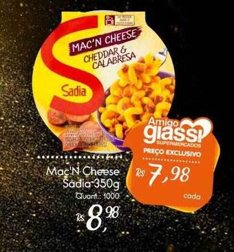 Giassi Supermercados Mac'n Cheese Sadia oferta