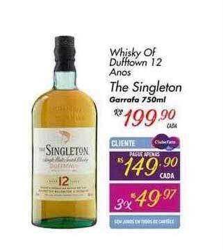 Muffato Whisky Of Dufftown 12 Anos The Singleton oferta