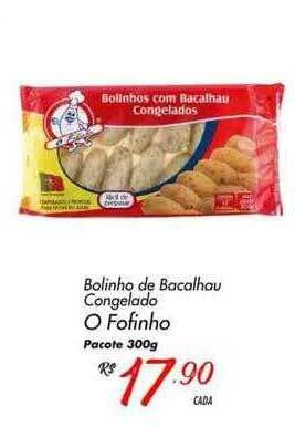 Muffato Bolinho De Bacalhau Congelado O Fofinho oferta