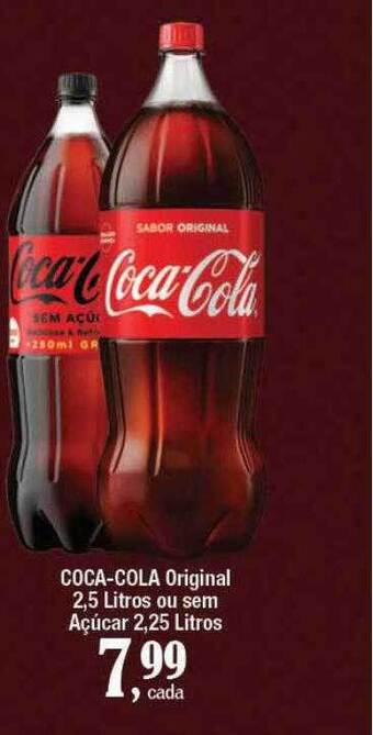 Supermercados Unidos Coca-cola Original Ou Sem Açúcar oferta