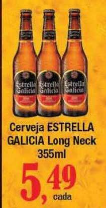 Supermercados Unidos Cerveja Estrella Galicia Long Neck oferta