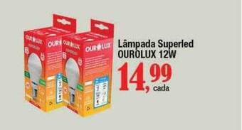 Supermercados Unidos Lâmpada Superled Ourolux 12w oferta