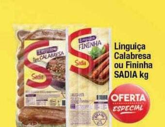 Supermercados Unidos Linguiça Calabresa Ou Fininha Sadia oferta