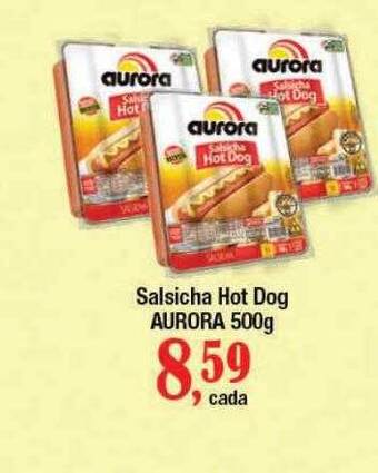 Supermercados Unidos Salsicha Hot Dog Aurora oferta