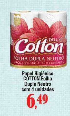 Supermercados Unidos Papel Higiênico Cotton Folha Dupla Neutro oferta