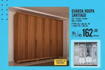 Zema Guarda Roupa Santiago oferta