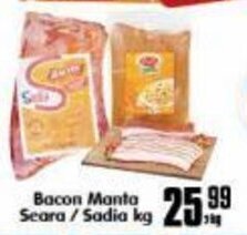 Higa's Supermercado Bacon Manta Seara/ Sadia 1kg oferta