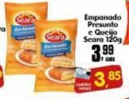 Higa's Supermercado Empanado Presunto e Queijo Seara 120g oferta