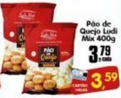 Higa's Supermercado Pao de Queijo Ludi Mix 400g oferta