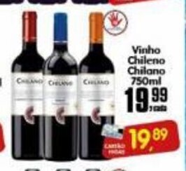 Higa's Supermercado Vinho Chileno Chilano 750ml oferta