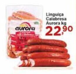 Rossi Supermercado Linguica Calabresa Aurora 1kg oferta