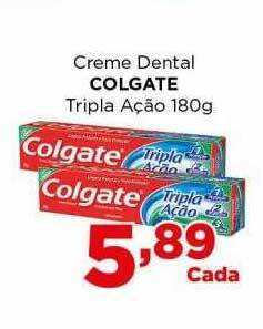 Supermercados Mundial Creme Dental Colgate Tripla Ação oferta