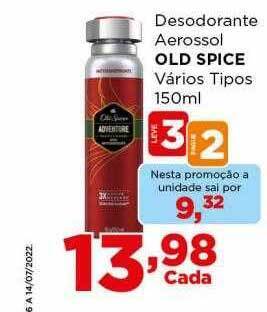 Supermercados Mundial Desodorante Aerossol Old Spice Varios Tipos oferta