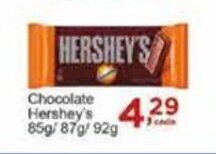 Rossi Supermercado Chocolate Hershey's 85g/87g/92g oferta