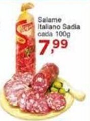 Salame Italiano Sadia cada 100g