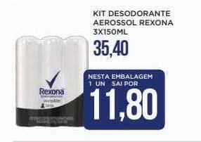 Apoio Mineiro Kit Desodorante Aerossol Rexona oferta