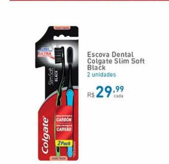 Agafarma Escova Dental Colgate Slim Soft Black oferta