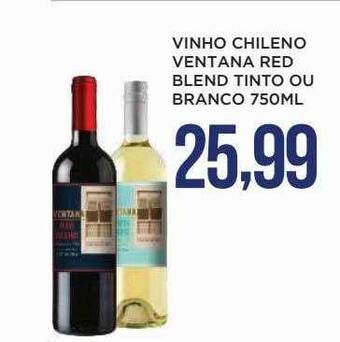 Apoio Mineiro Vinho Chileno Ventana Red Blend Tinto Ou Branco oferta