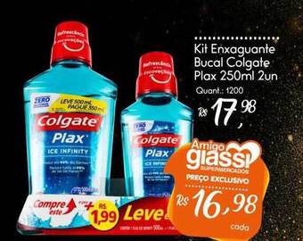 Giassi Supermercados Kit Enxaguante Bucal Colgate Plax oferta