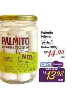 Muffato Palmito Inteiro Vateli oferta