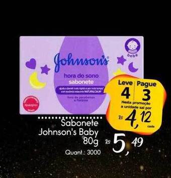 Giassi Supermercados Sabonete Johnson's Baby oferta