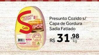 Verdemar Supermercado Presunto Cozido S- Capa De Gordura Sadia Fatiado oferta