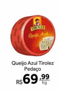 Verdemar Supermercado Queijo Azul Tirolez Pedaço oferta