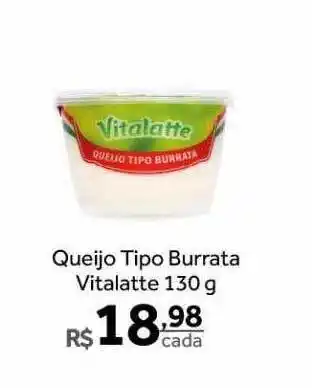 Verdemar Supermercado Queijo Tipo Burrata Vitalatte oferta